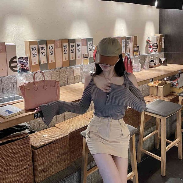 

skirts [versatile king tooling style]sweet knitted half length a-line skirt with safety pants and hip wrap skirt pure desire 9xul, Black