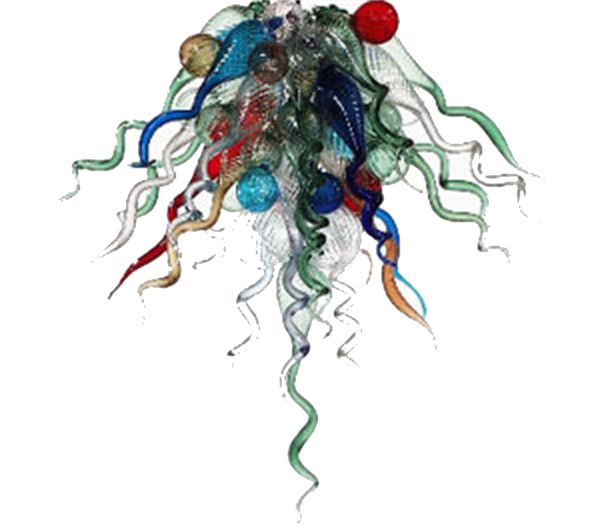 

diy led chandelier blown glass lighting dining room lamp decoration