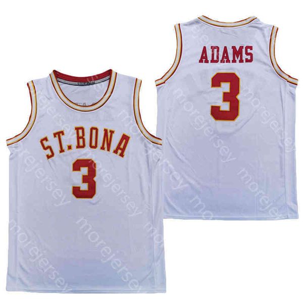

new st. bonaventure bona bonnies college basketball jersey ncaa 3 jaylen adams white all stitched and embroidery men youth size, Black