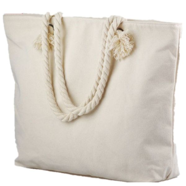 

custom thick rope beach bag ladies large capacity one shoulder travel tote bag home & garden