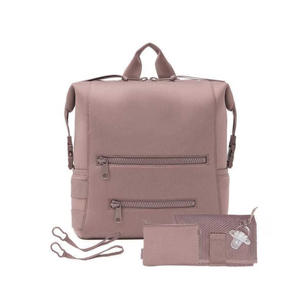 

new arrival 2022 fashion solid color all match neoprene bag luxury women backpack waterproof foldable