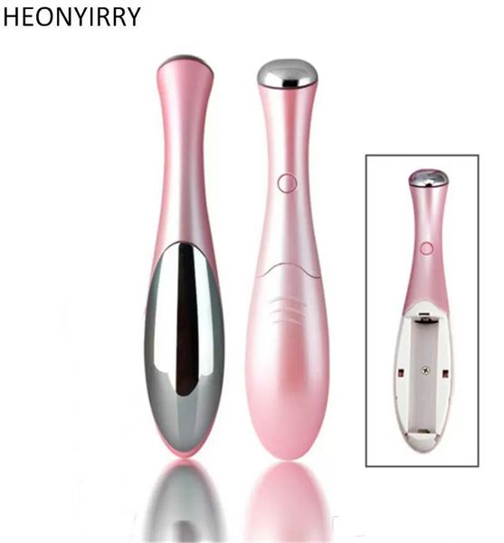 Massageador Elétrico Mini Mini Olhos Cuidado Cuidado Dark Círculos Pena De Remoção Anti Aging Massager Negativo Ion Vibração Face Ferramenta de Levante