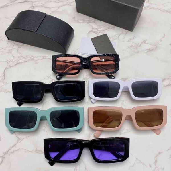 

sunglasses p's women's net red same style personality box plate small face sunglasses spr06ys svkx, White;black