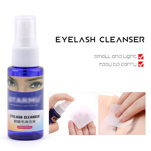 

grafting eyelashes cleanser water false eyelashes cleansing liquid remove grease dirt eyelash extension tool lashes accessories 146