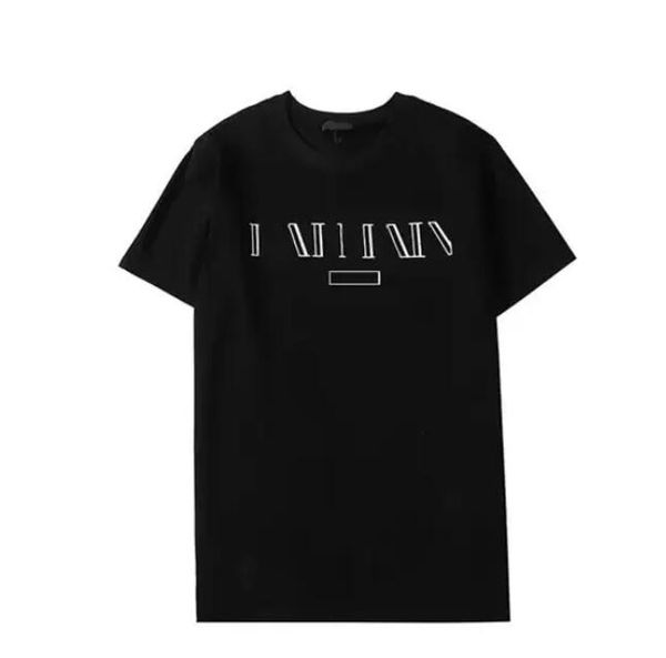 

1luxury designer men's t-shirts dress shirt summer men's and women's with monogrammed casual fashion streetwear multiple colo, White;black