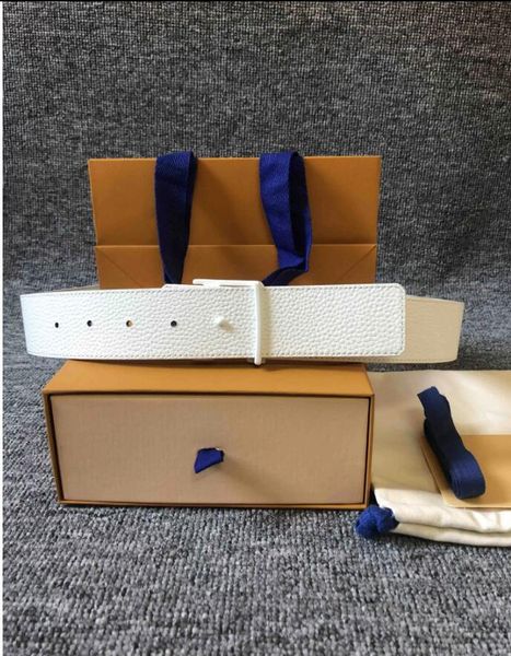 

2022 fashion big buckle genuine leather belt no box designer belts men women new mens belts aa6868 985232o ok, Black;brown