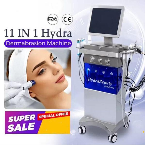 

13 in 1 hydra beauty machine rf skin rejuvenaiton microdermabrasion hydro dermabrasion bio-lifting wrinkle removal hydrabeauty md spa machin