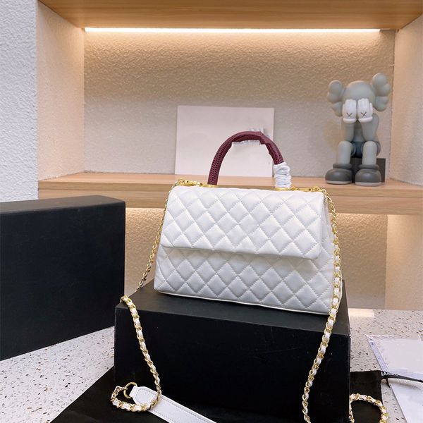 

new tote bag caviar leather quilted designer bag classic handbag luxurys designers bags women cross body purse pearlescent large capacity wa