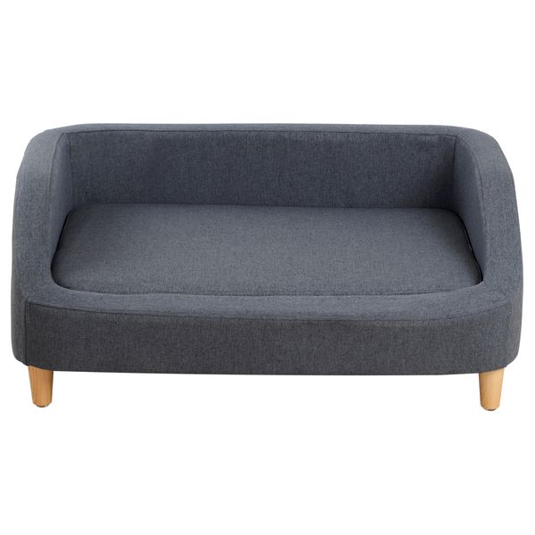 

dog supplies pet sofa /bed rectangle sofa removable cushion with wood style foot
