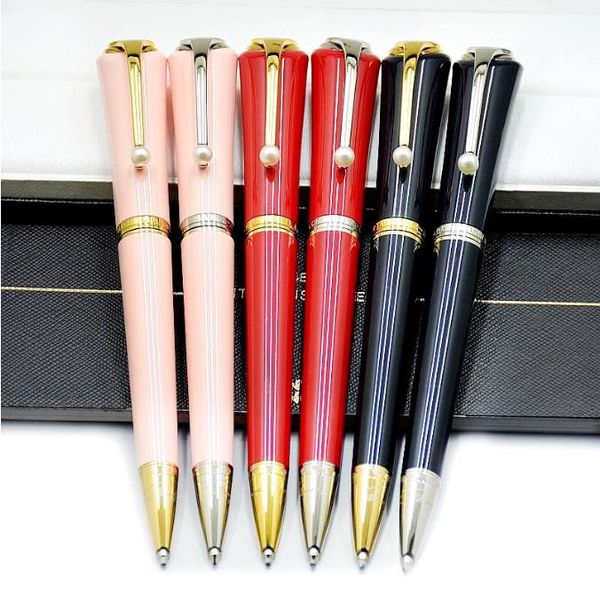 

promotion pen special edition of m rollerball ballpoint pen with luxury pearl clip writing smooth great actress, Blue;orange