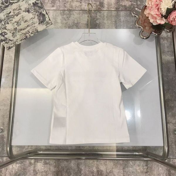 

2022ss childrens t-shirts summer kid t-shirt short sleeve baby girls boys shirt child clother with letters pattern clothes tee 90-160 black, Blue