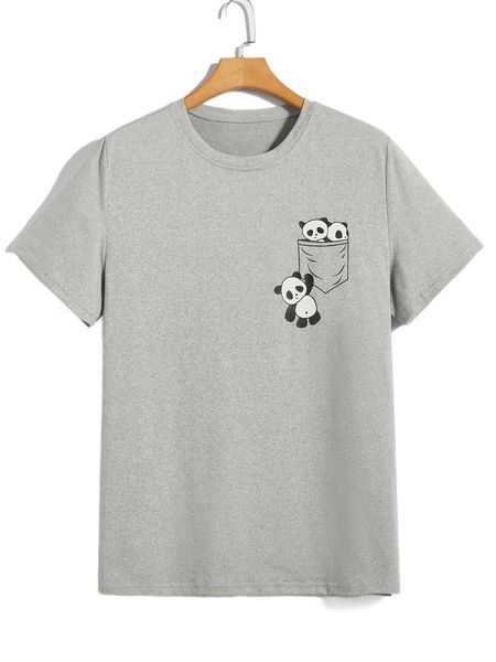 

men panda print sleep m40p#, Black;brown