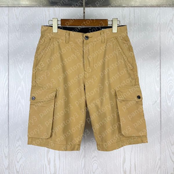 Homens shorts calças clássico sólido preto lado marcador bolso curto estilo italiano lavado ferramentas casuais shorts322o