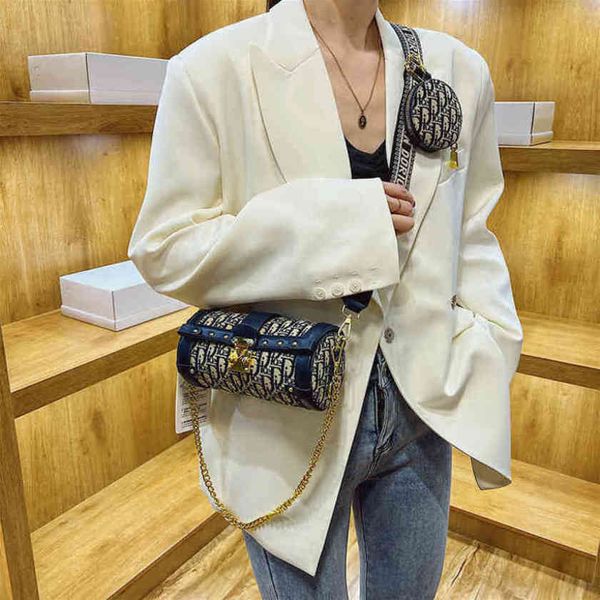 

design luxury fashion bags net red trend leisure cylinder spring holder