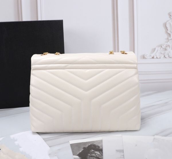 

luxury women's handbag famous designer shoulder bag high-end fashion handbag chain classic messenger pack wallet white