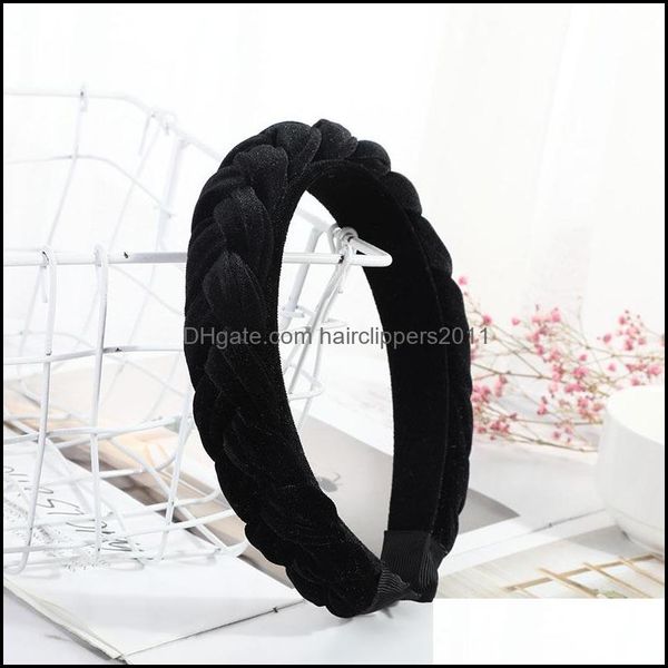 

headband hair accessories tools products fashion veet fabric braid women girls twists hairband hoop drop delivery 2021 ircwo, Black;brown
