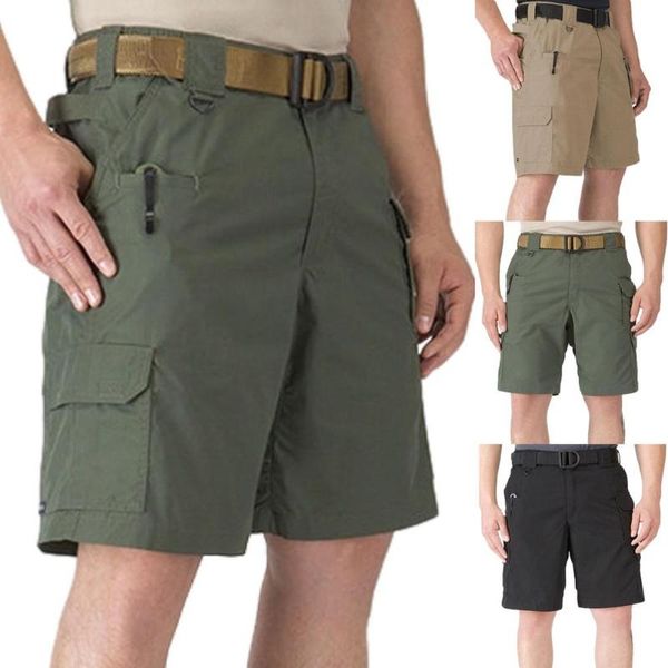 Herren-Shorts, klassisch, taktische Herren-Shorts im Freien, wasserdicht, Militär-Tarnung, mehrere Taschen, Herren-SWAT-Cargo-Shorts, Herren, Herren, Herren