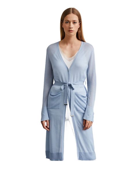 

motf premium lyocell longline belted cardigan g7p1#, White;black