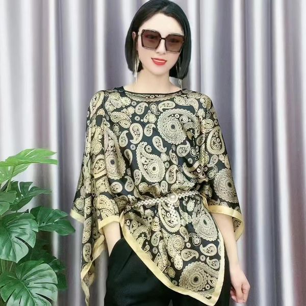 

new silk scarf sunscreen shawl outdoor western style pullover square scarf on douyin comfortable breathable casual beach towel, Blue;gray
