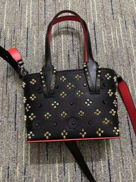 

woman printing bags girls shoulder bags genuine leather rivets spikes bow crossbody tote cabata designer brands handbags