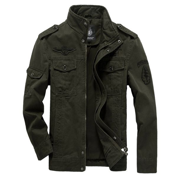 

cotton military jacket men autumn soldier ma1 style army jackets male brand slothing mens bomber jackets plus size m6xl 220809, Black;brown