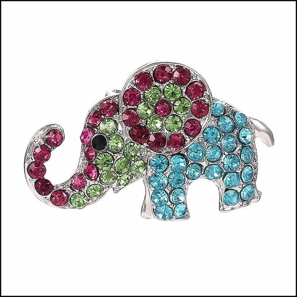 

pins brooches jewelry rhinestone elephant brooch vintage fashion animal pin enamel new design 2021 winter access dh5il, Gray
