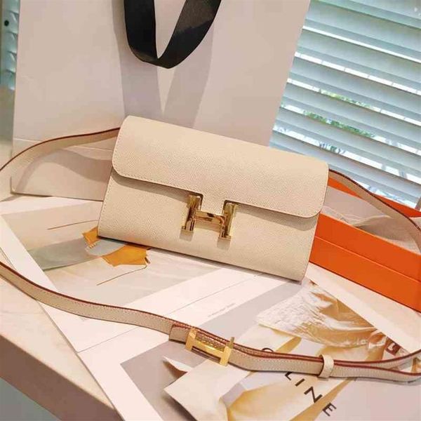 

women designer luxury handbags kangskangs 2022 palm print h buckle women's wallet long woc one shoulder messenger mobile phon2196