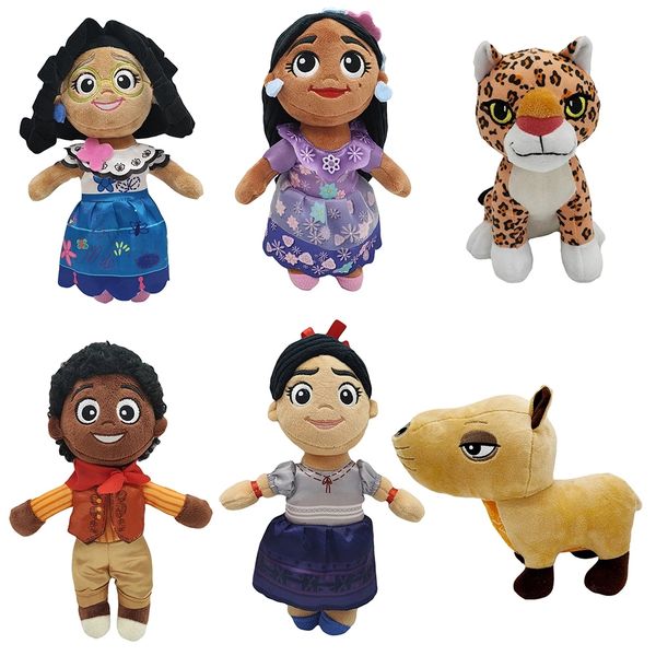 

encanto plush figure toy kawaii anime encanto mirabel madrigal luisa charm soft dress stuffed plushie gift halloween
