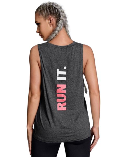 

slogan graphic sports tank h5tf#, Gray