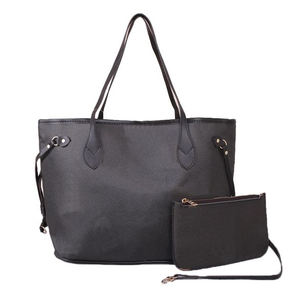 

2022 2pcs set classic designer womens handbags flower ladies composite tote pu leather clutch shoulder bags female purse with wallet