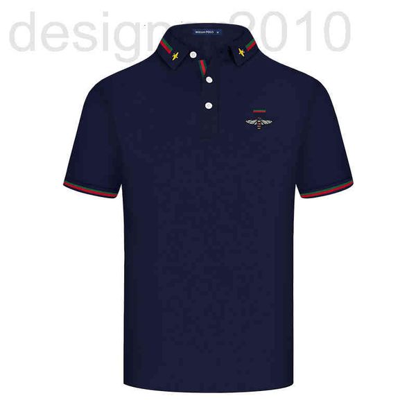 

men's polos designer emperor paul polo shirt summer men's short sleeve embroidered business casual half z8le, White;black