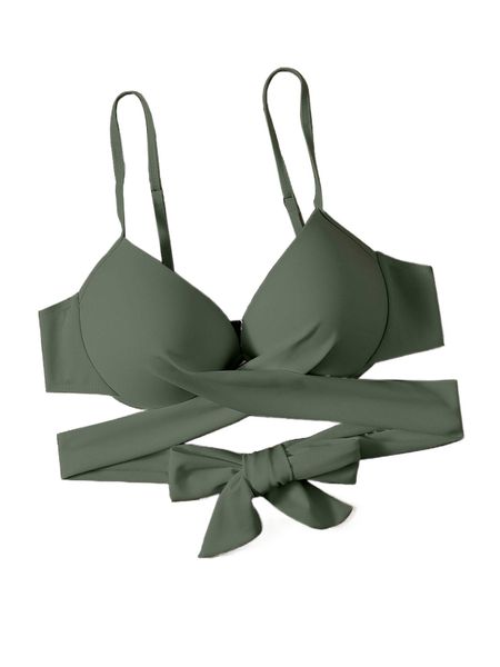 

plus wrap push up bikini n6ec#, Black