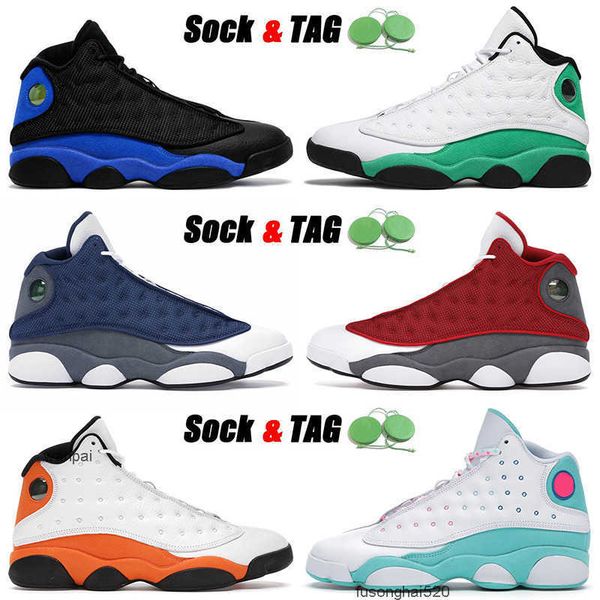 

2021 basketball shoes 13 13s hyper royal men women jumpman lucky green flint soar starfish reverse game outdoor trainers air og designer sho, Black