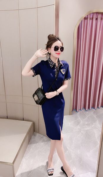 

designer european style loog dress womens autumn sweater casual clothing knitted dresses women knit plaid printing girl warm long sleeve dre, Black;gray