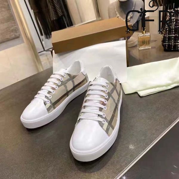 

designer sneakers sports shoe golden fashion men women casual shoes white leather suede flat shoes 001, Black