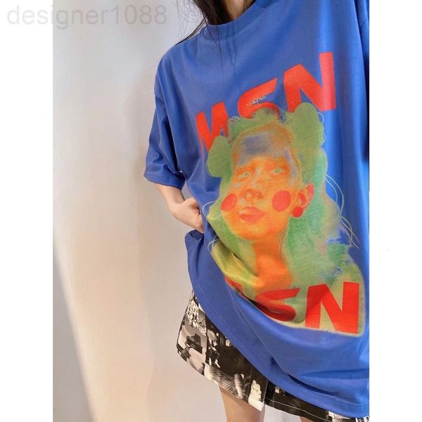 

women's t-shirt designer 22ss spring and summer new funny girl print short sleeve round neck t-shirt loose casual style fashion men wom, White