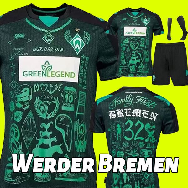 

21 22 23 werder bremen special soccer jerseys 2022 2023 how deep is your love ducksch bittencourt friedl veljkovic schmid agu jersey footbal, Black;yellow