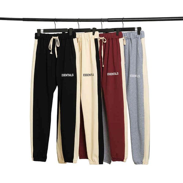 

men's shorts fog double line california limited pants meichaogao street side strip wine red pink black guard pants 84y5, White;black