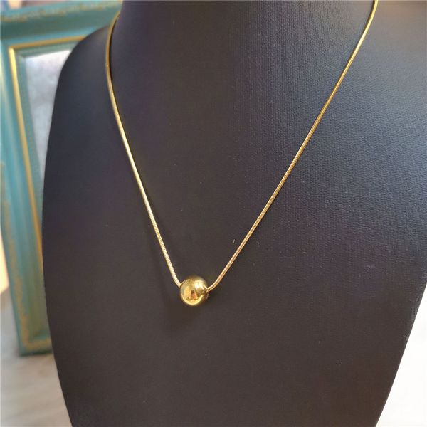 

brand punk necklace vintage big u chains chokers necklaces for women gothic jewelry metal ball pendant necklace chain goth bijoux, Golden;silver