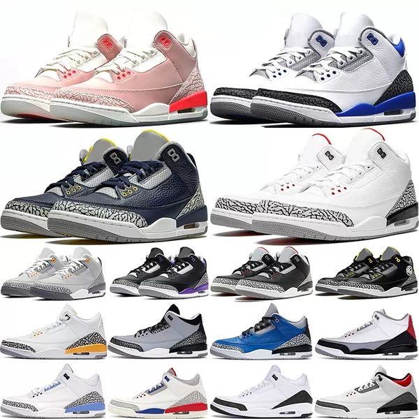 

pine green 3 men basketball shoes 3s black cement racer blue fire cardinal red court purple cool grey unc laser orange katrina women sneaker