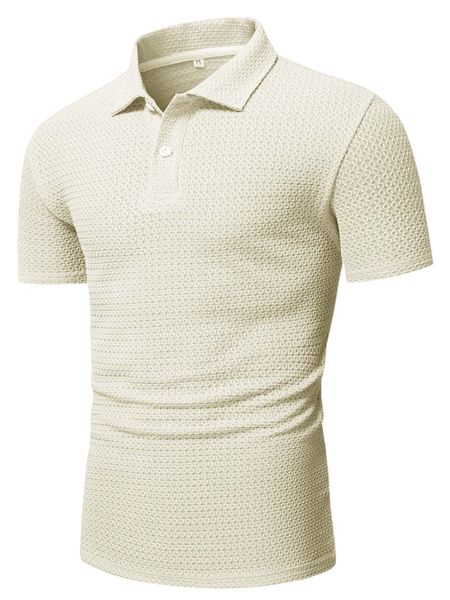 

romwe guys solid polo shirt k370#, White;black