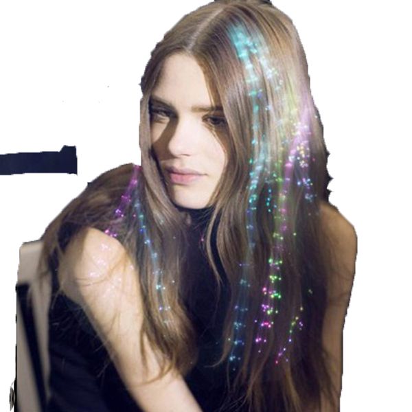 

new colorful butterfly luminous braids led lighted toys fiber braids concert bar party props flash hairpin hair accessories