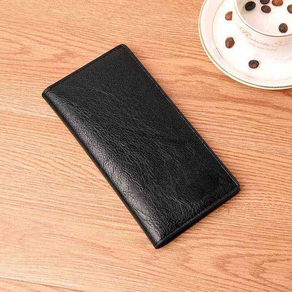 

new fashion men long money bag multifunctional wallets business brand card holder coin purse, Red;black