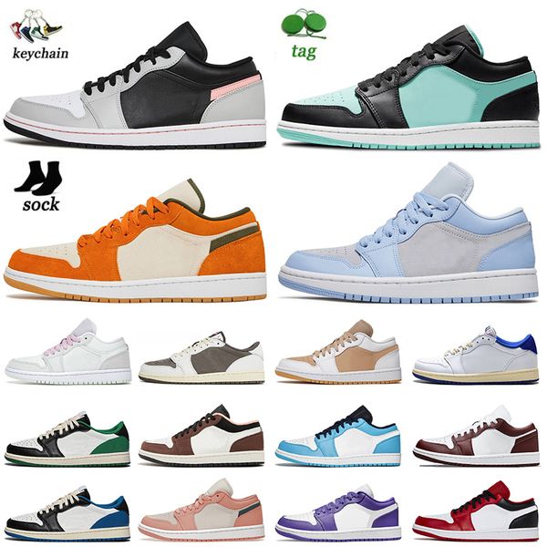 

jumpman 1 mens women low 1s casual shoes university blue ceramic black toe reverse mocha shadow smoke grey fragment x bred cactus jack joggi
