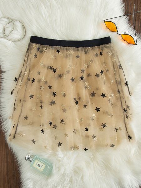 

sheer mesh cover up skirt f9cd#, White;black