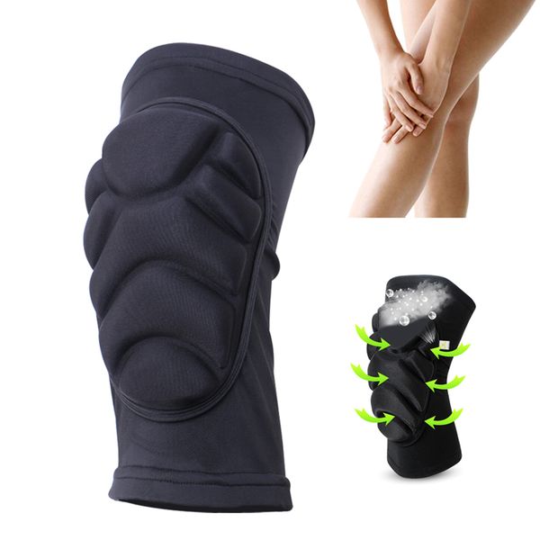 

knee pads leg knee patella support sports brace wrap protector pad sleeve guard black basketball volleyball, Black;gray