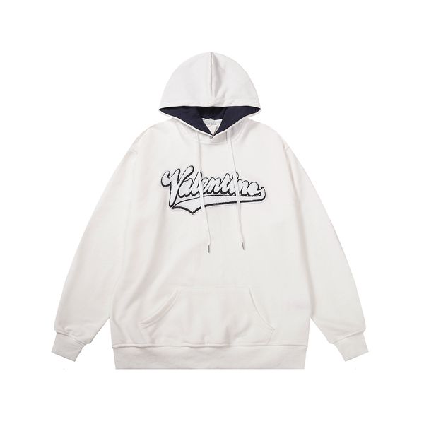 

men hoodie fashion women sweatshirts streetwear pullover loose essentialhoodies lovers clothing, Black