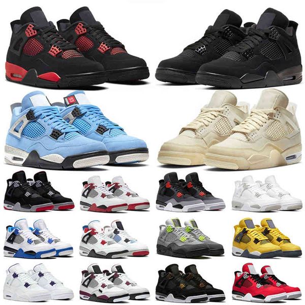 

jordns men basketball shoes women 4s red thunder 4 black cat sail white oreo cactus jack university blue royalty mens trainers outdoor sport