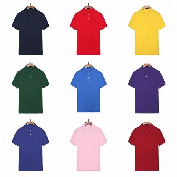

summer mens short sleeve embroidery pure horse polo shirts man men polos casual mans solid pony clothing camisa tee business 32gd#, White;black