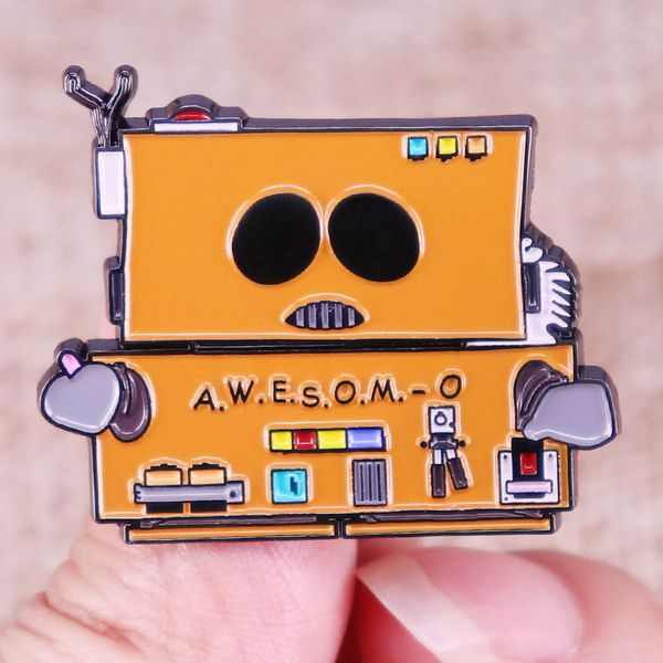 

south park robot avisom brooch badge backpack lapel pin accessories gift, Blue
